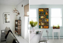 Shelves and other furniture reusing fruit drawers